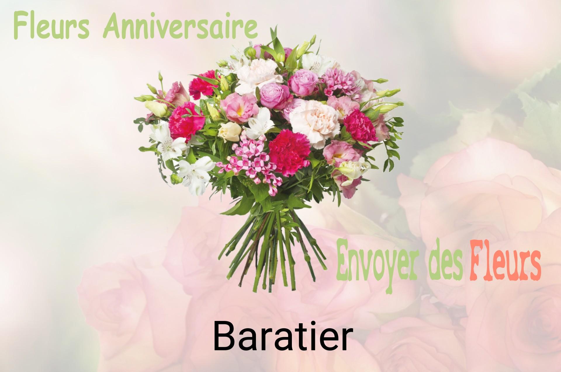 Bouquet de fleurs d’anniversaire livré à Baratier